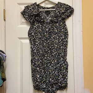Twenty One Black Floral Romper